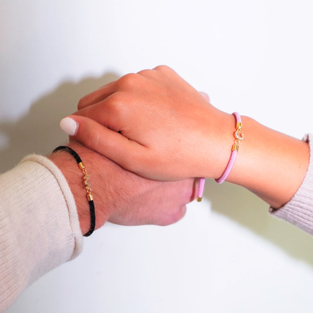 Skanto | Justerbare Bokstav Initial Armbånd