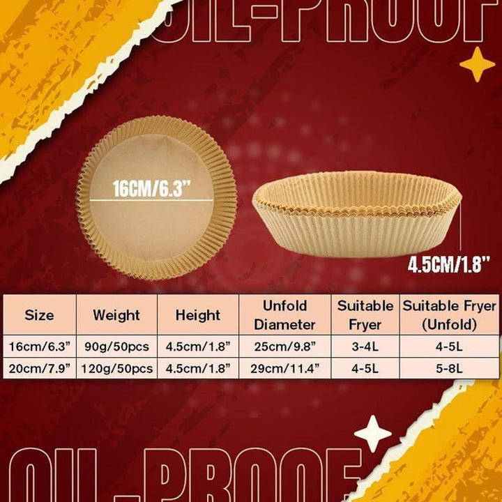 Skanto | Air Fryer Engangspapirbelegg (50 stk)