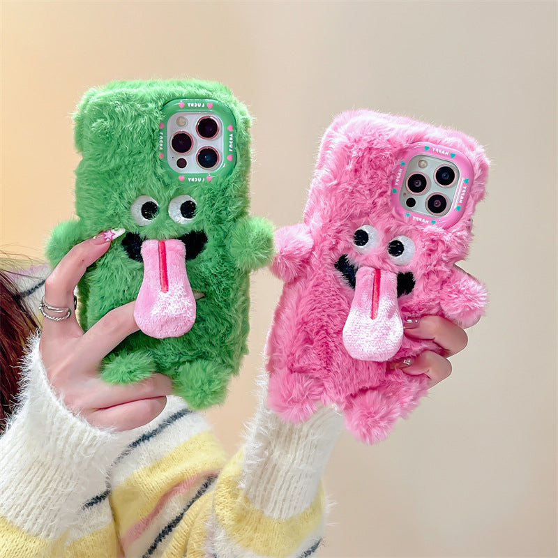 Skanto | Morsom tungsten ut plush telefonholder for iPhone