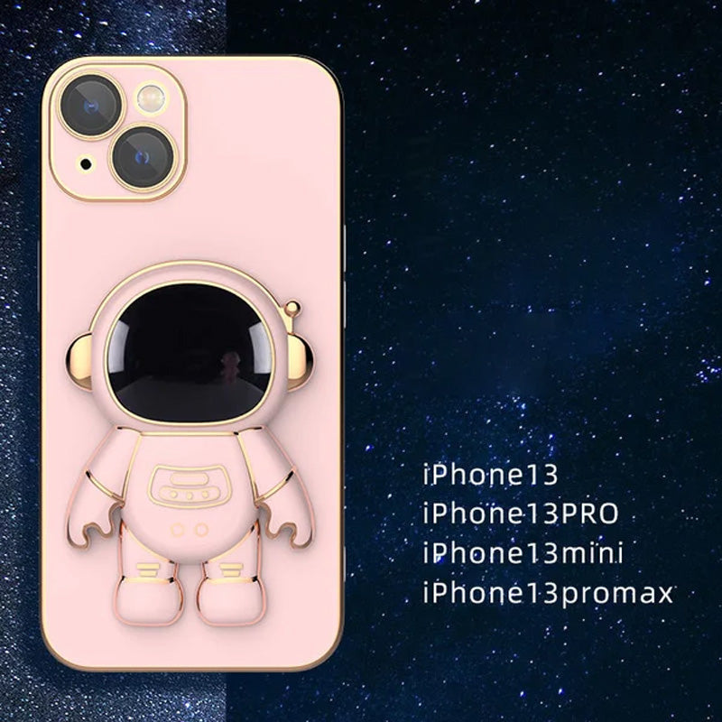 Skanto | 6D Belegg Astronaut Skjult Stativdeksel for iPhone