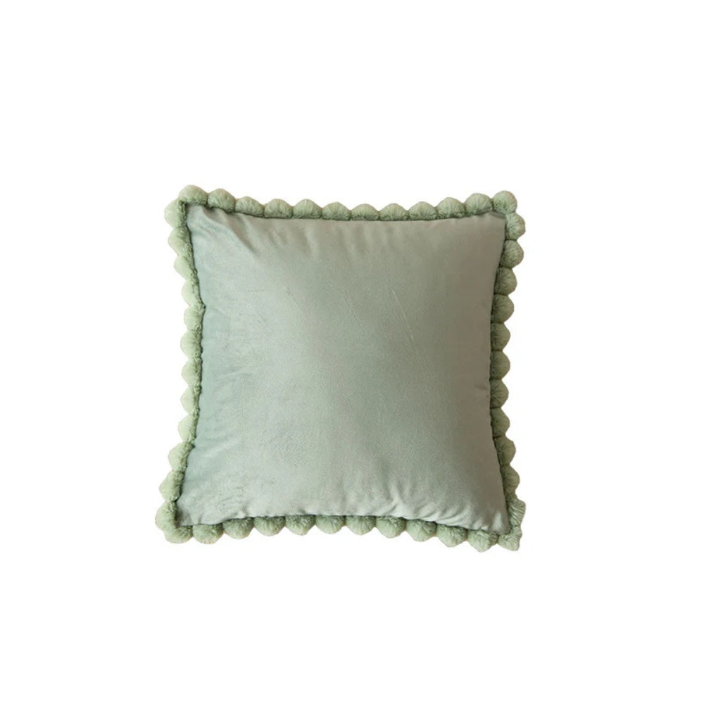 Skanto | Fløyel Pom-Pom Trim Putetrekk
