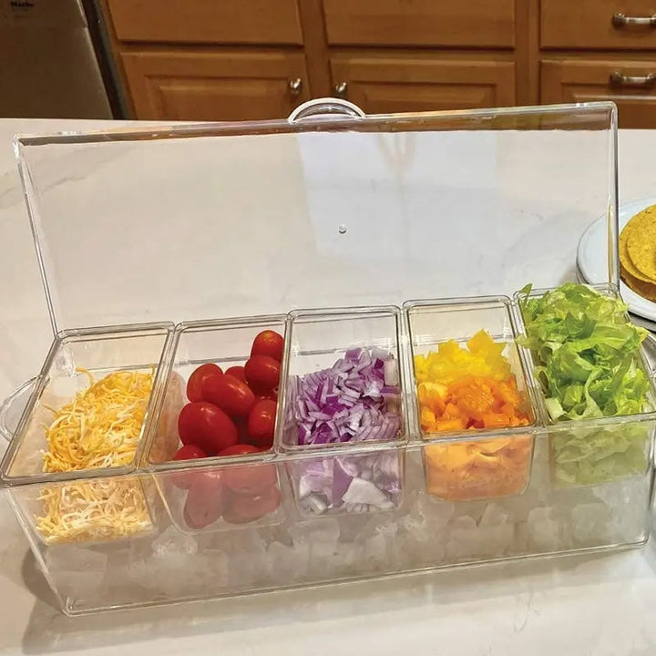 Ice Chilled Condiment Tray Set | Skanto