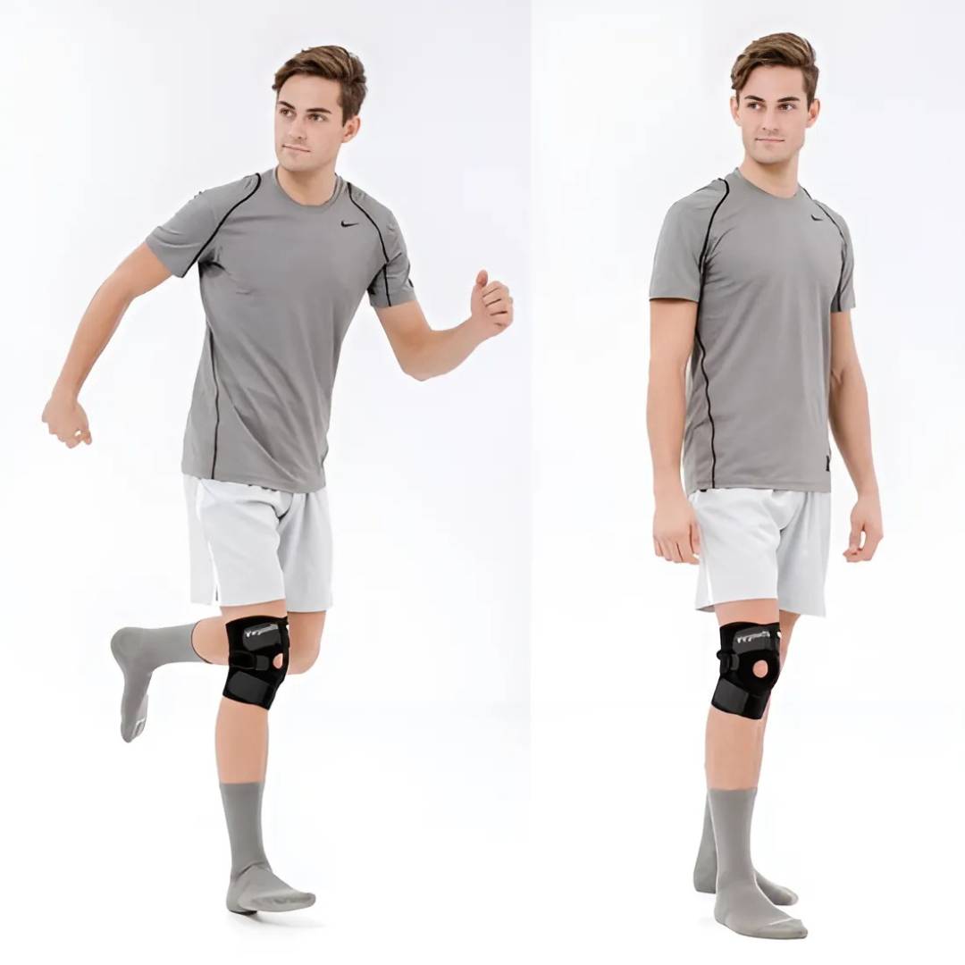 ProFlex Kneebind med justerbart trykk | for smertelindring - skaderehabilitering - artritt og sportsstabilitet Skanto