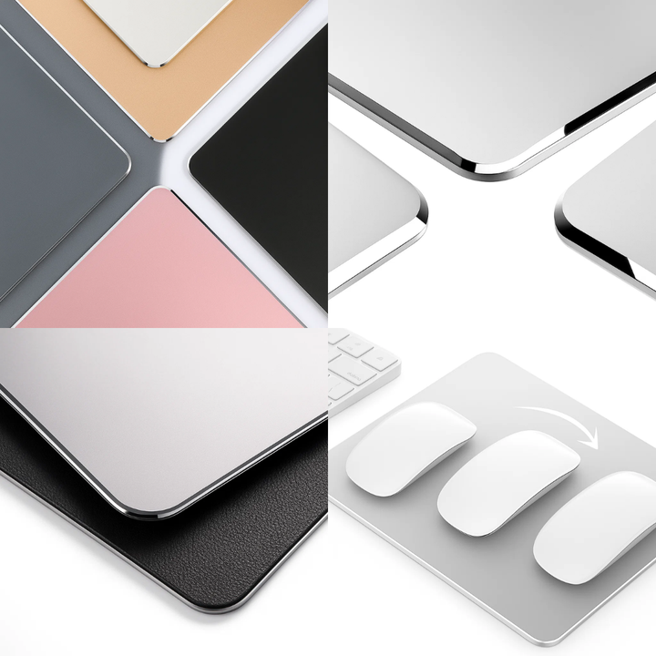 Precision Glide – Rigid Aluminium – Non-Slip Stability – Durable Easy-Clean Surface – Work & Gaming Use Skanto