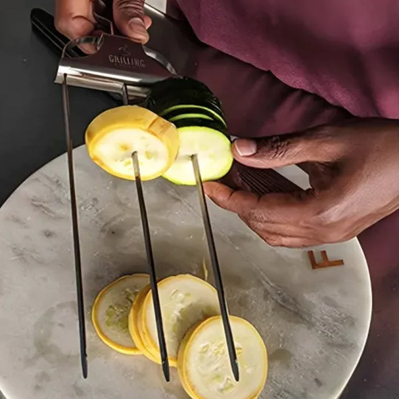3 Way Grillspyd, Rustfritt Stål Spyd for BBQ | Skanto
