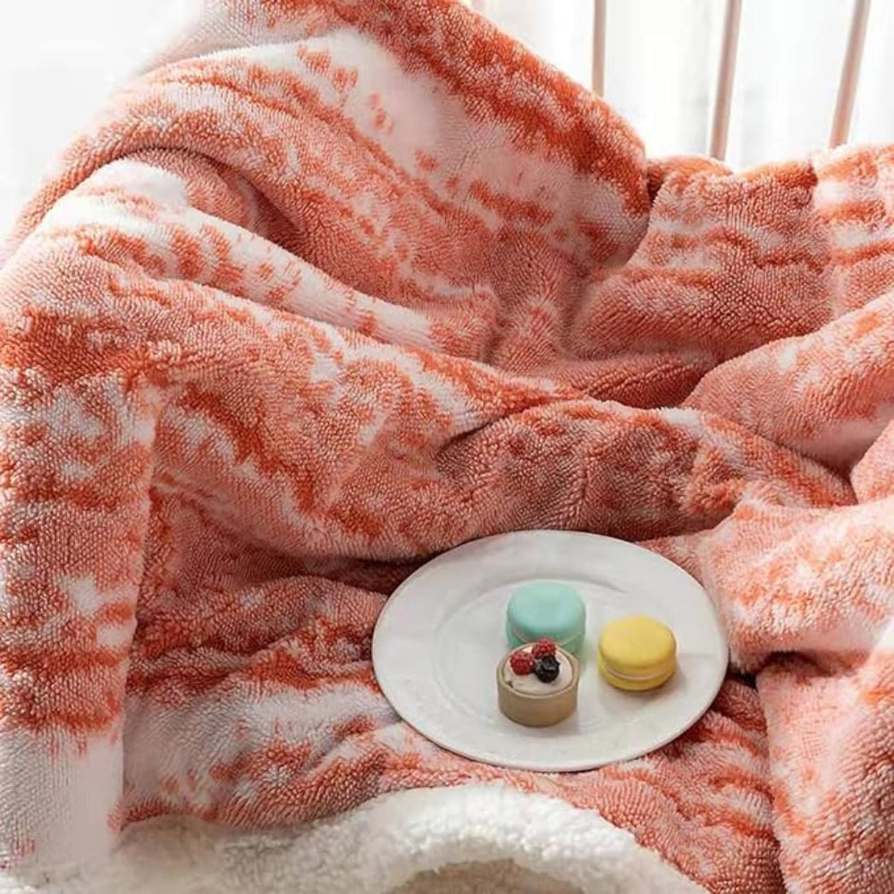 Seraphina Samt-Sherpa-Decke
