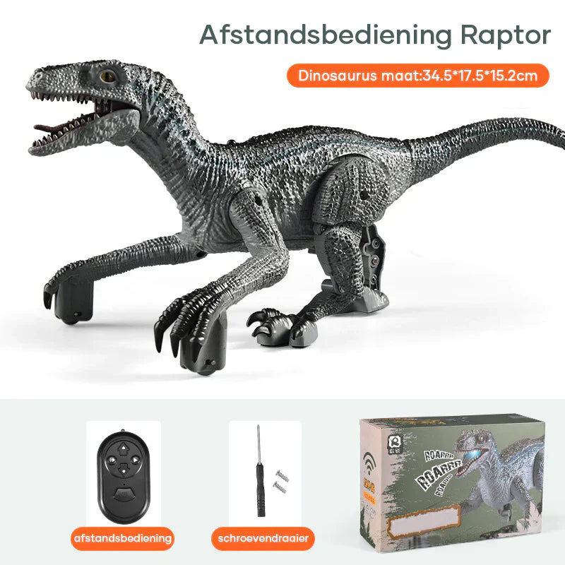 DinoMotion – Realistisk Velociraptor med Fjernkontroll Skanto