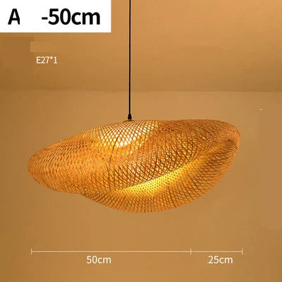 Skanto | Håndlaget Rattan Pendellampe - RayaLight