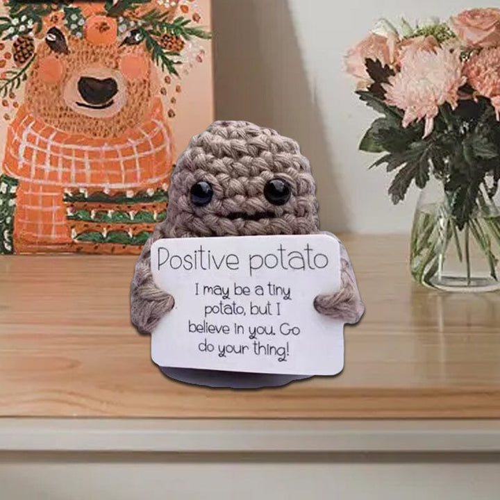 Morsom Gave Strikket Positiv Potet | Skanto