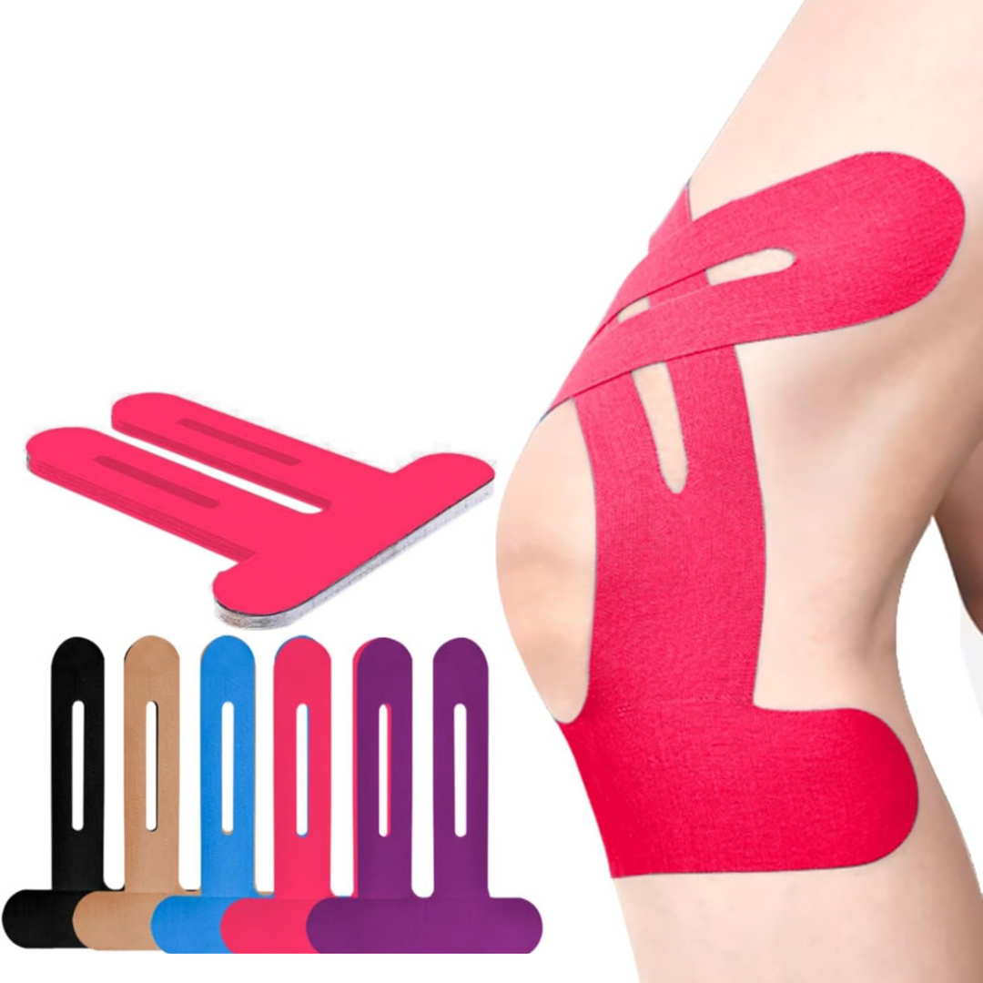 Knee Tape FlexiSupport – Prefabrikkert Kinesio-tape for direkte støtte | Skanto