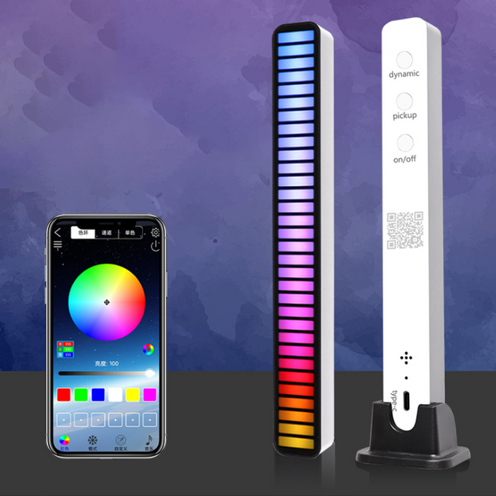 LumièRe Rythmique med Micro LED og stemmestyring | Skanto