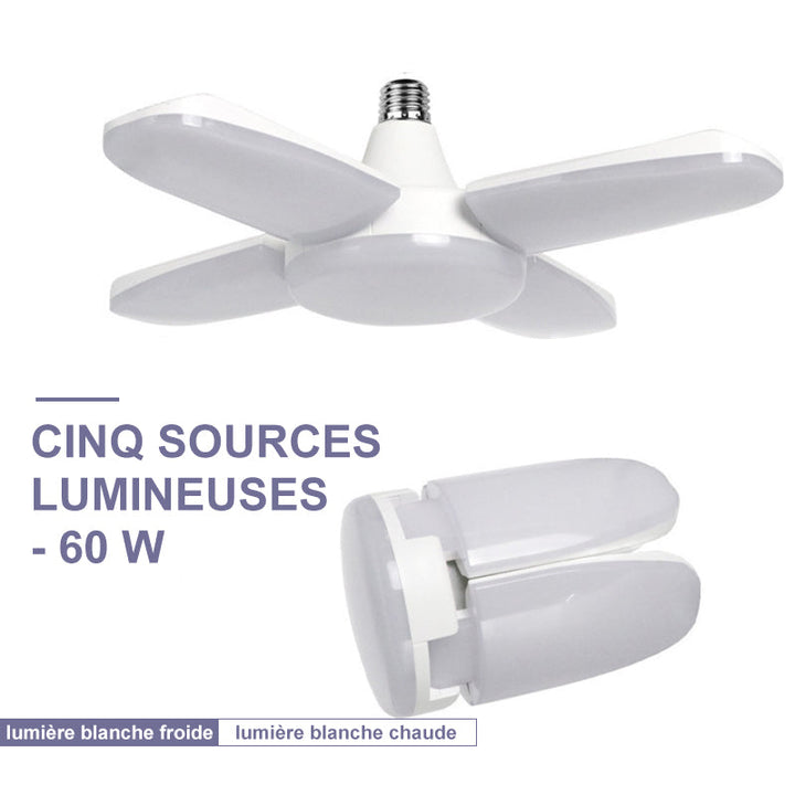Foldbar deformert universal garasje lampe | Skanto