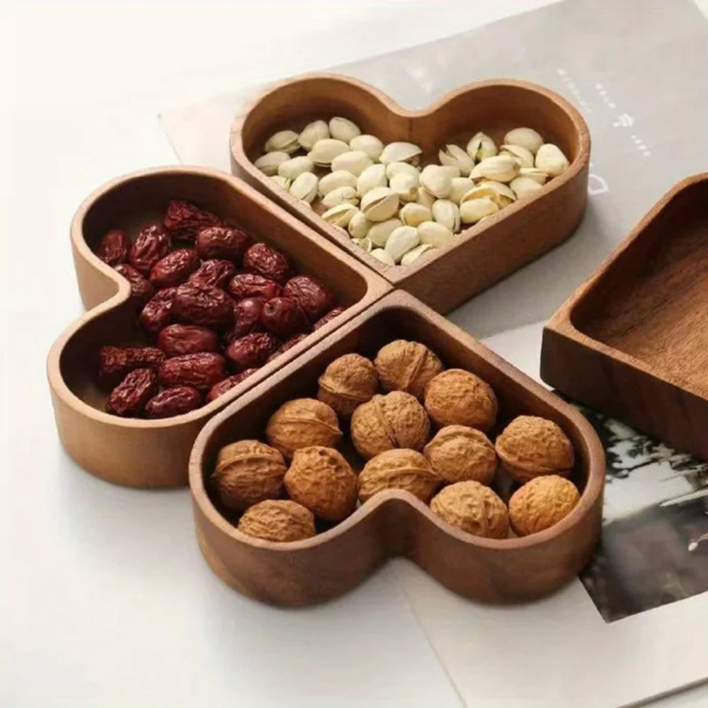 Skanto | Rustic Heart Snack Tray Collection | 4stk