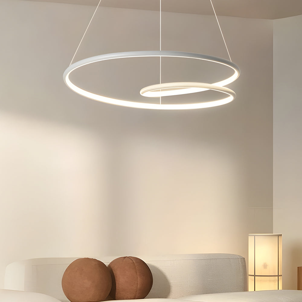 Moderne LED Dimmbar Pendellampe - Høydejusterbar Taklampe for Spisestue & Stue | Skanto