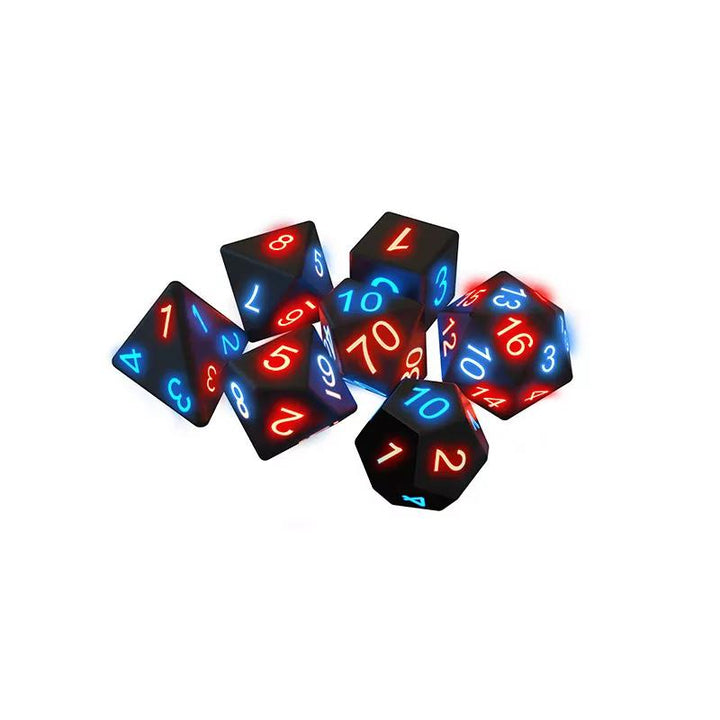 Skanto | Polyhedral Glødende Terningsett (7 stk)