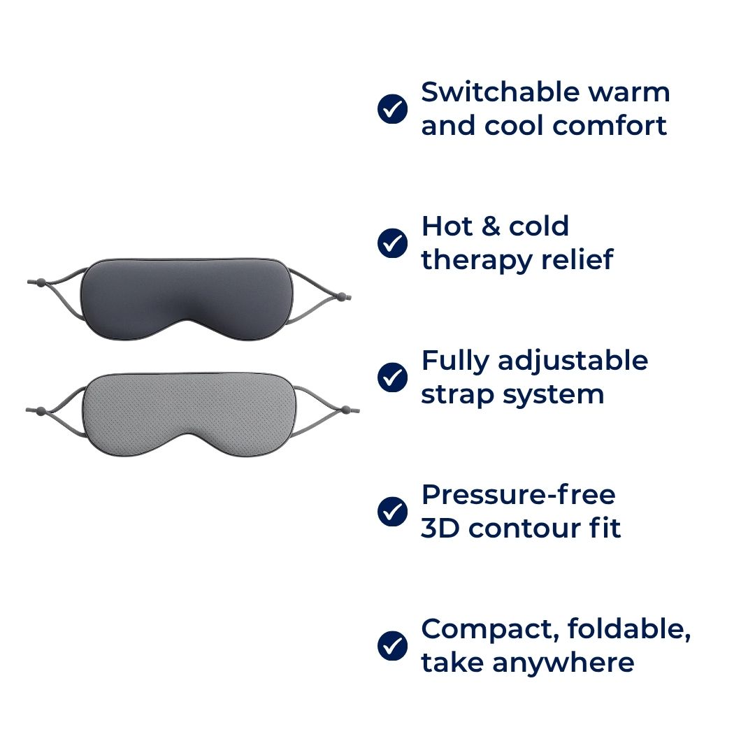 Dual-Temperature Varm og Kald Sider – Full-dekning Blackout Design – For Reisende og Lys-sensitive Sover Skanto