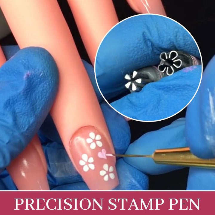 Skanto | 6 stk DIY Neglestempel Penn Sett