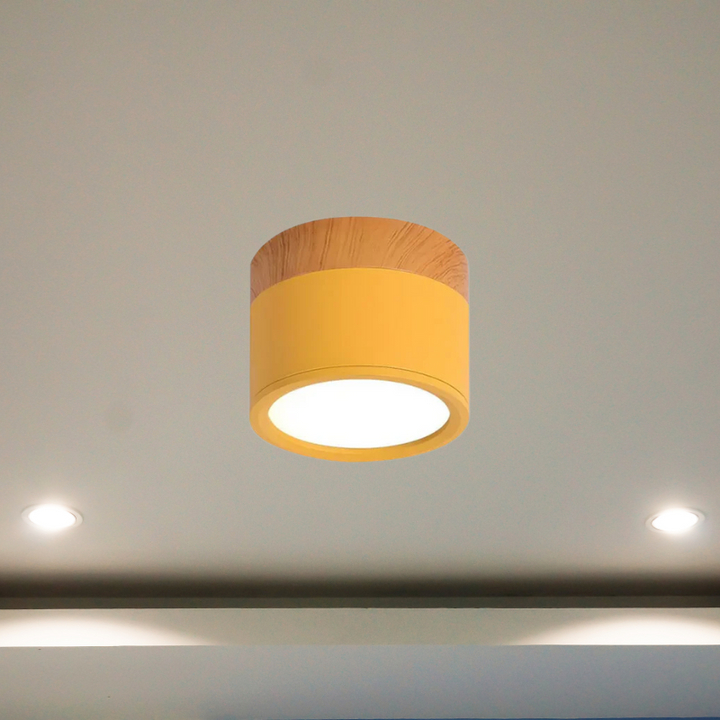 Sylinderformet LED taklampe for stilige gangområder | Skanto