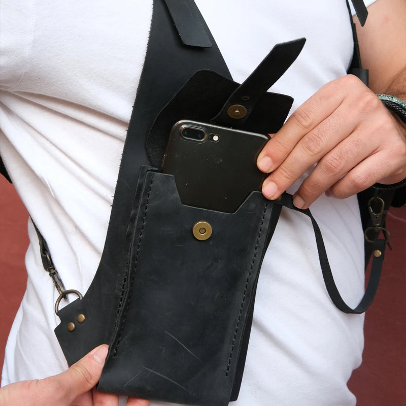 Skanto | Medieval Steampunk Retro Skulderveske med Skulderrem