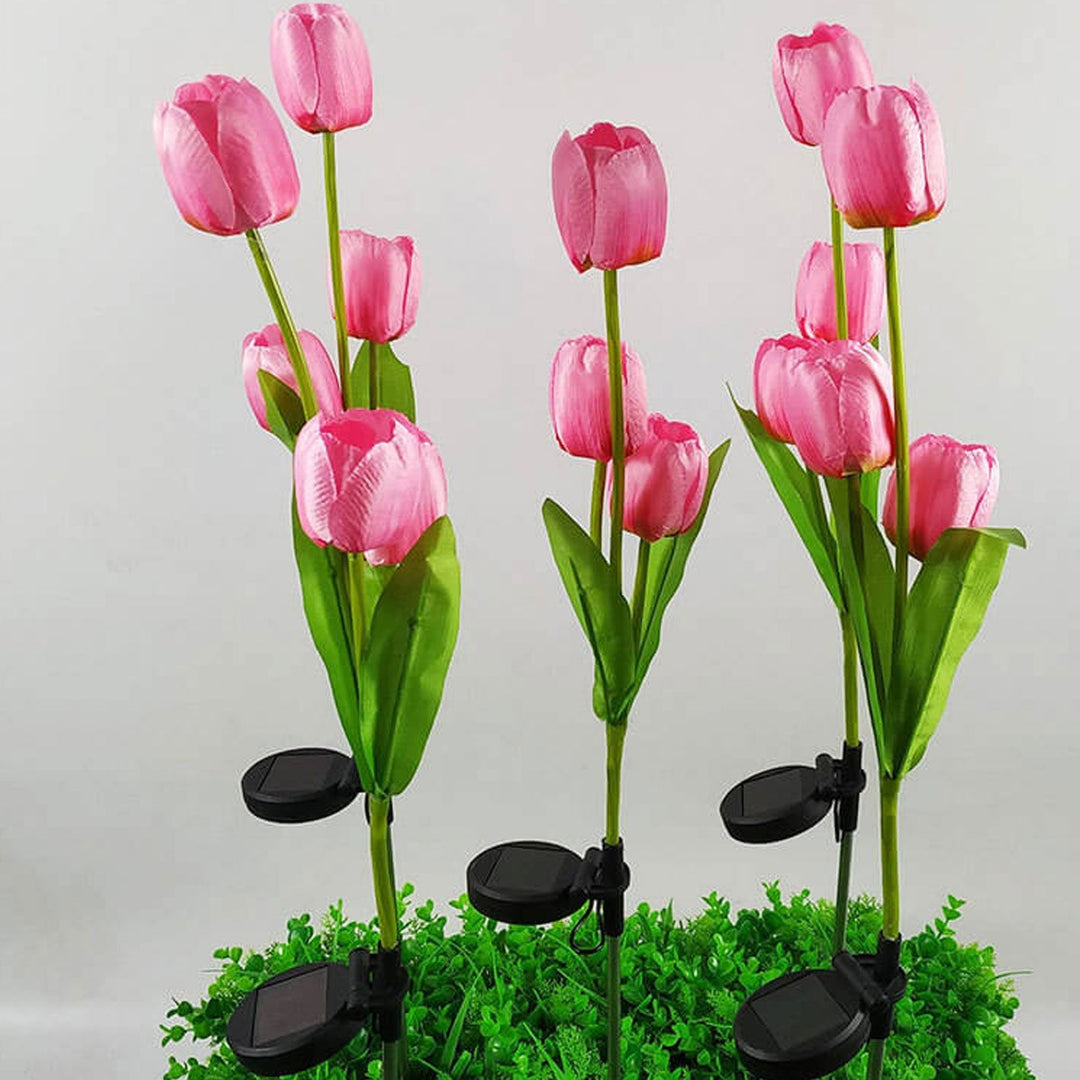 Skanto | Solar Tulip Plenlys Utendørs Hage LED Tulipan Blomsterlys Bakke Stakelandskapslys