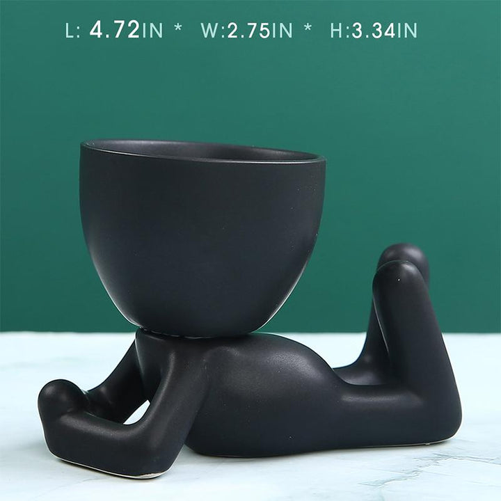 Skanto | Keramisk Figur Potte Ornament