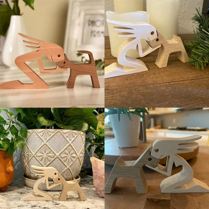 Skanto | Dyreelsker Tre Skulptur Borddekorasjon