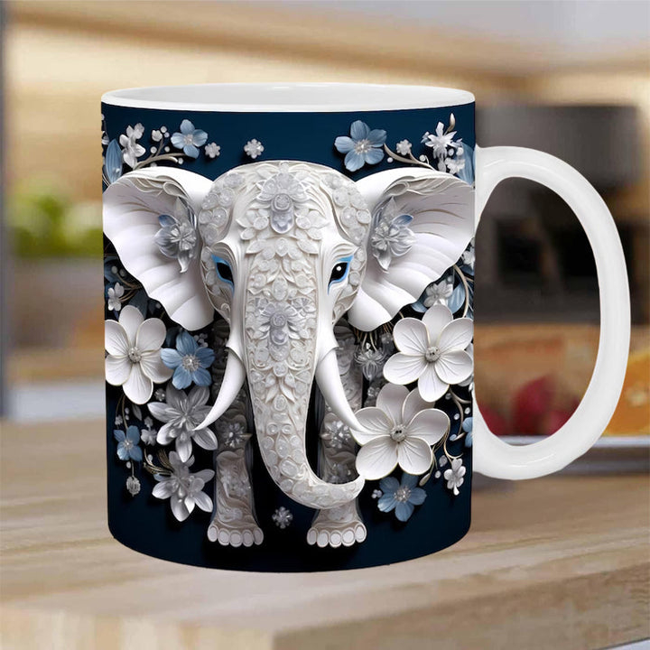 Skanto | 3D Elefant Blomsterkopp