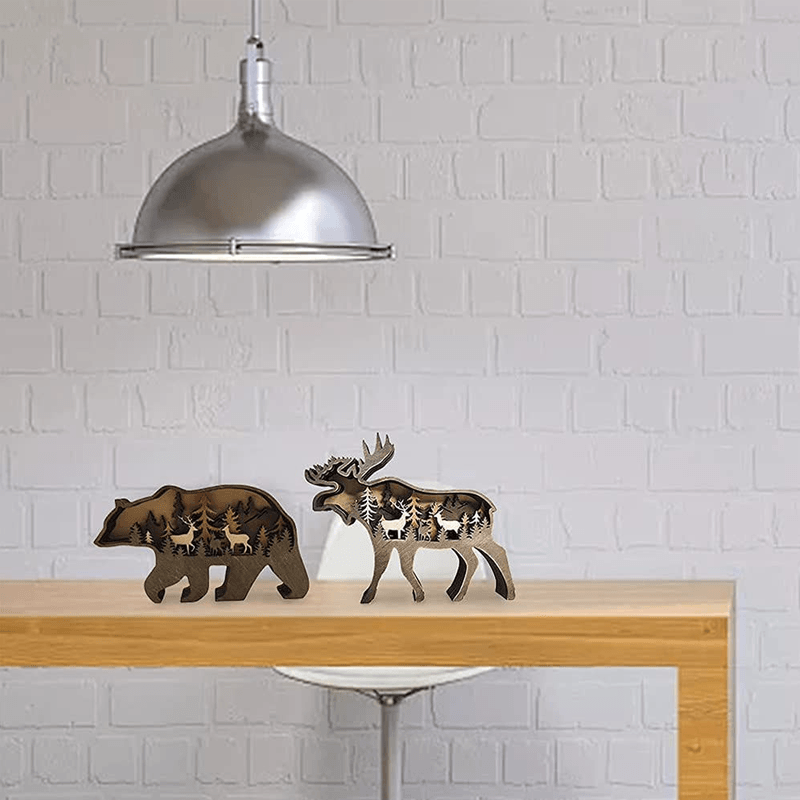 Skanto | 3D Kreativ Tre Dyre Snitting Håndverksgave
