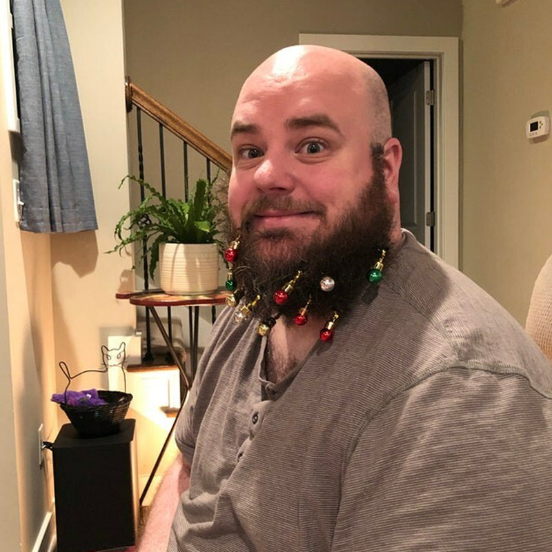 Skanto | Glitrende Skjegg Juledekorasjon Klokker