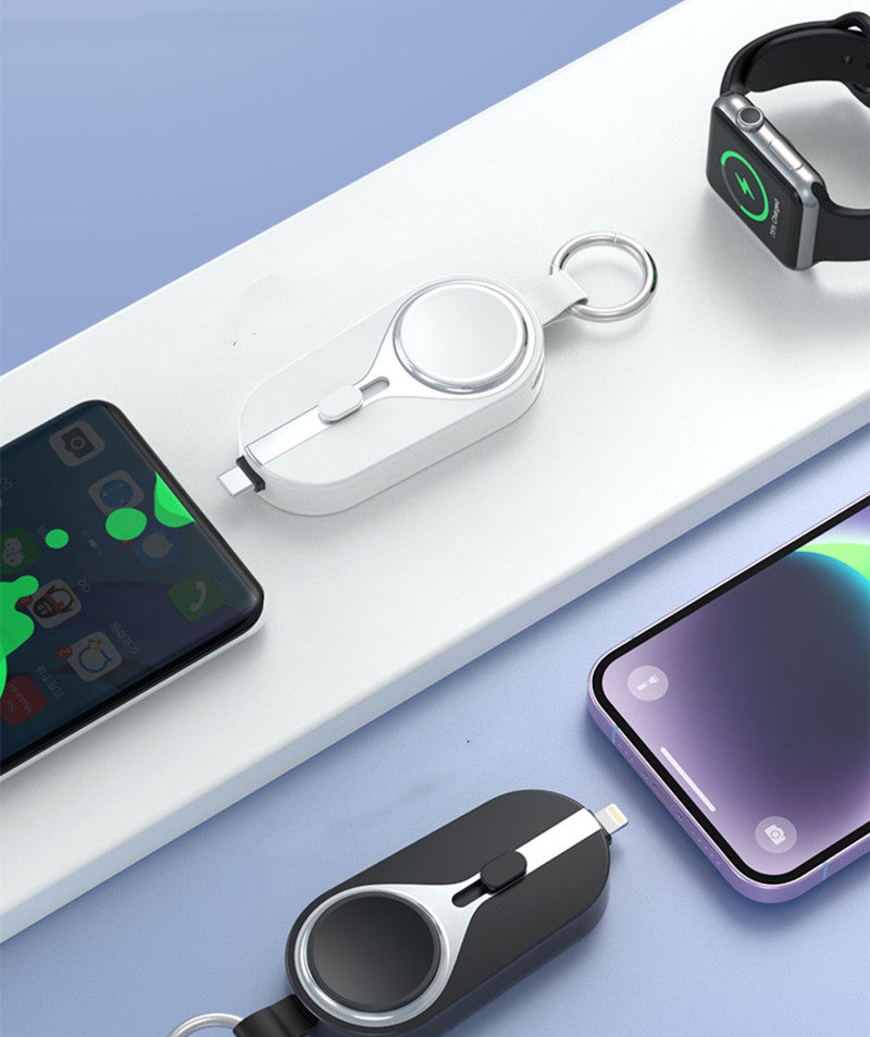Skanto | 2000mAh Kompakt Mini Bærbar Kapsel Nøkkelring Power Bank