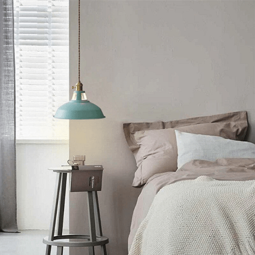 Skanto | Vintage pastell pendellampe - Metallisk eleganse - Myk atmosfære