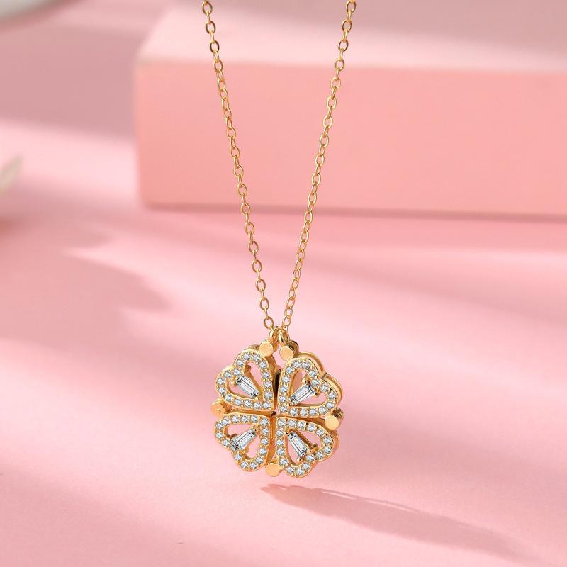 Hollow Four-Leaf Clover Necklace | Skanto