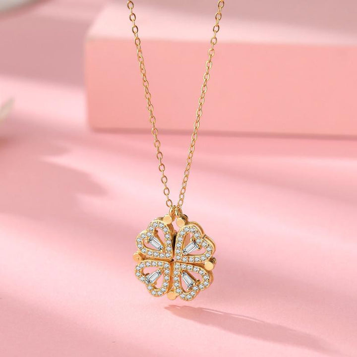 Hollow Four-Leaf Clover Necklace | Skanto