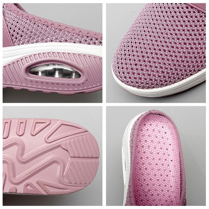Skanto | Flate Slingback Sandaler Laget av Mesh