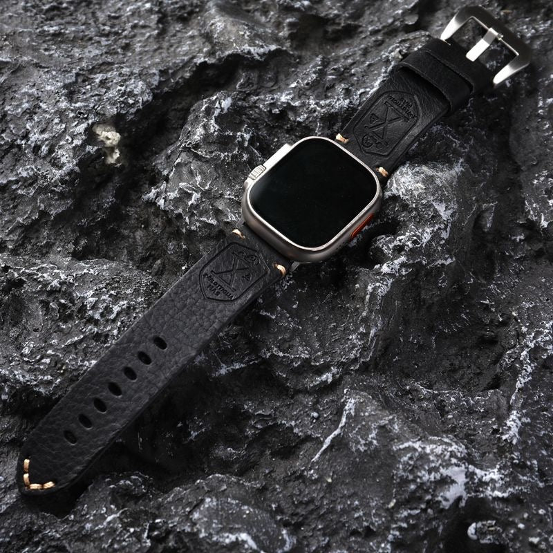 Skanto | Håndlaget Vintage Skinn Apple Watch Band