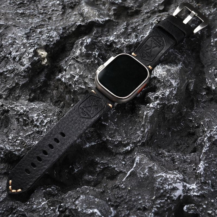 Skanto | Håndlaget Vintage Skinn Apple Watch Band