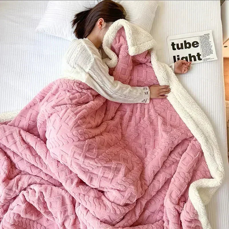Skanto | Tykk Vinter Lammeull Kaste - WarmWool