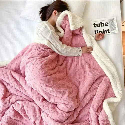 Skanto | Tykk Vinter Lammeull Kaste - WarmWool