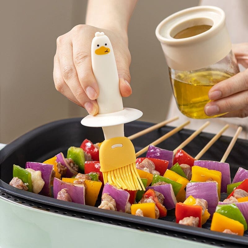 Oljedispenser med pensel for BBQ | Skanto