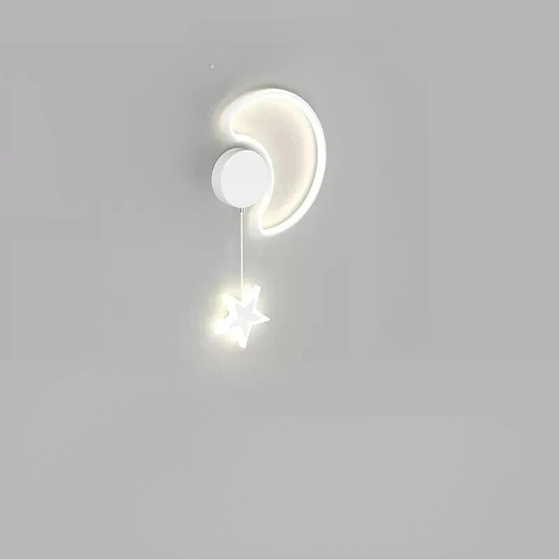 LumiDroom - Magisk Vegglampe med Stjerner og Måne Skanto