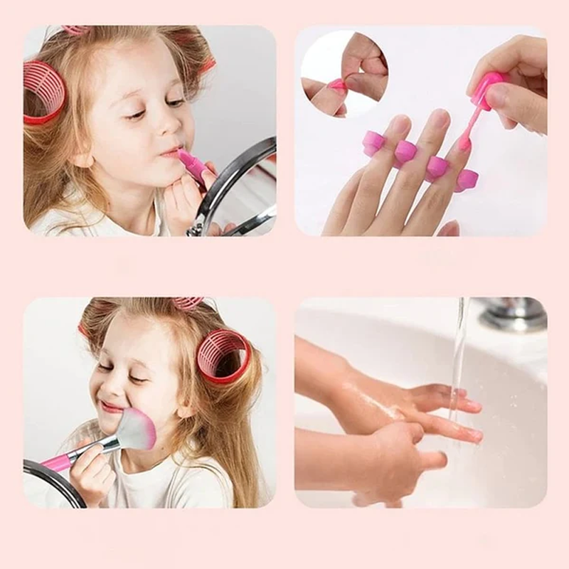 Skanto | Prinsesse Glamour – Barne Makeup Lekesett | Trygt & Morsomt Late Lekesett