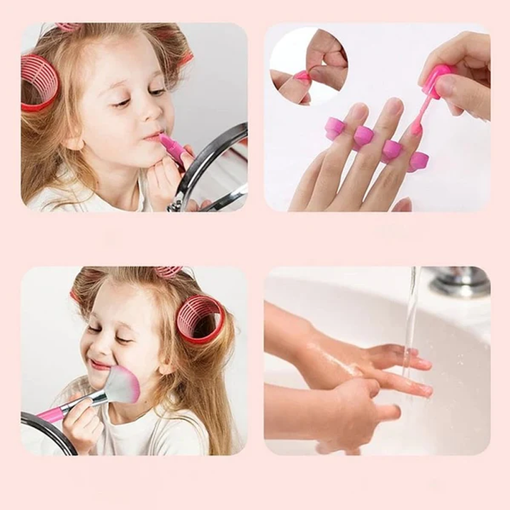 Skanto | Prinsesse Glamour – Barne Makeup Lekesett | Trygt & Morsomt Late Lekesett