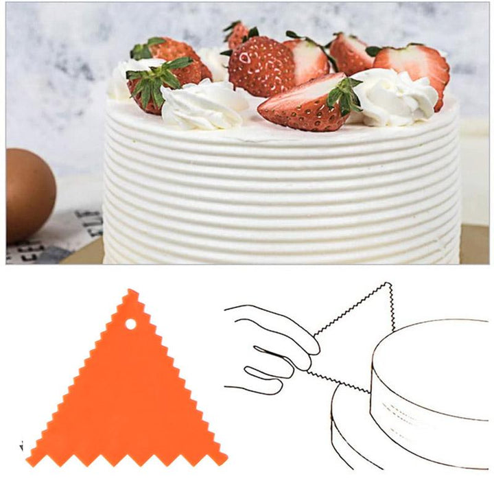 Cake Scraper Edge Decorating Set (6 PCS) | Skanto