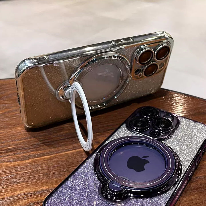 Skanto | Magnetisk Glitterdeksel med Usynlig Stativ for iPhone