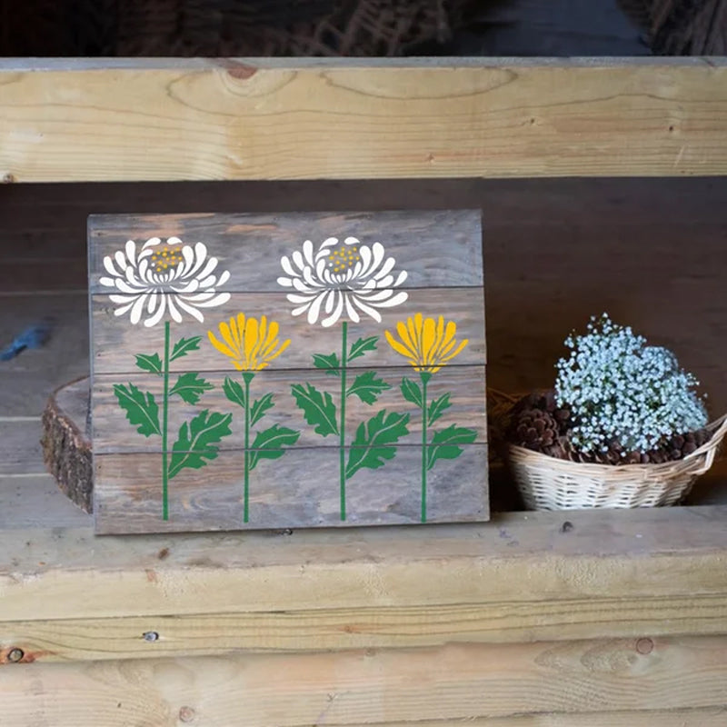 Skanto | 🔥DIY Dekorasjon🌻 - Hagegjerde Stort Blomster Tegning Maler