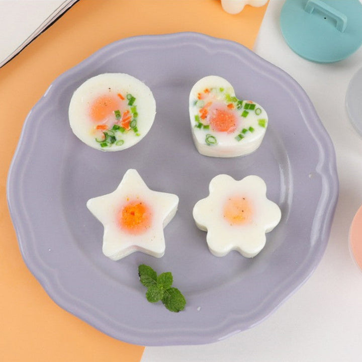 Skanto | Søt Kokt Egg Form🥚🥚4 PCS/Sett Med Pensel