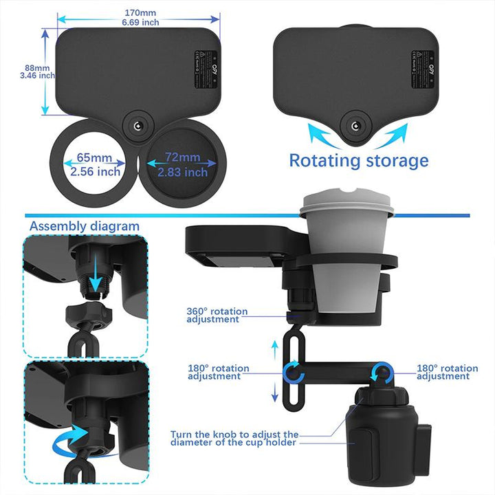 Skanto | 4 i 1 koppholder forlengelsesadapter