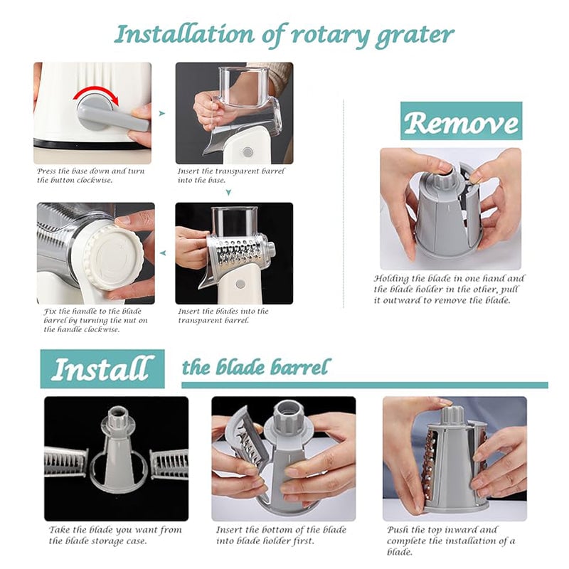 Skanto | 5 i 1 Rotary Ostehøvel Rivjern