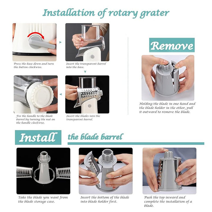 Skanto | 5 i 1 Rotary Ostehøvel Rivjern