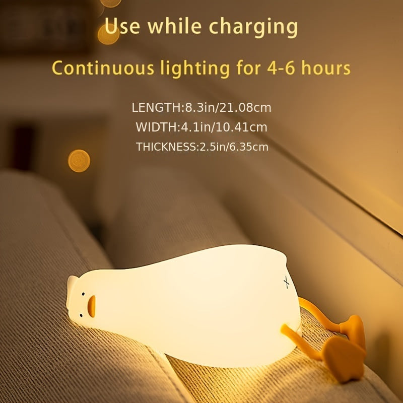Skanto | Sleeping Duck Lampe - Oppladbar Dimmbar Silikon Nattlys